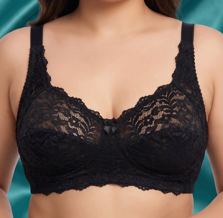 Lace Charm Non-Wired Half Net Bra