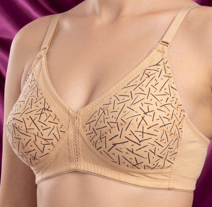 Soft Cotton Printed Everyday Comfort Bra