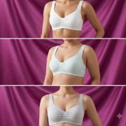 Teen Girls Soft Cotton Ribbed Bralette – Lightly Padded Wire-Free Bra