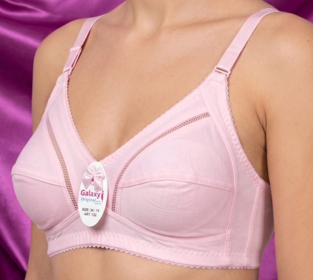 Galaxy Soft Cotton Lace Bra – Elegant Daily Support