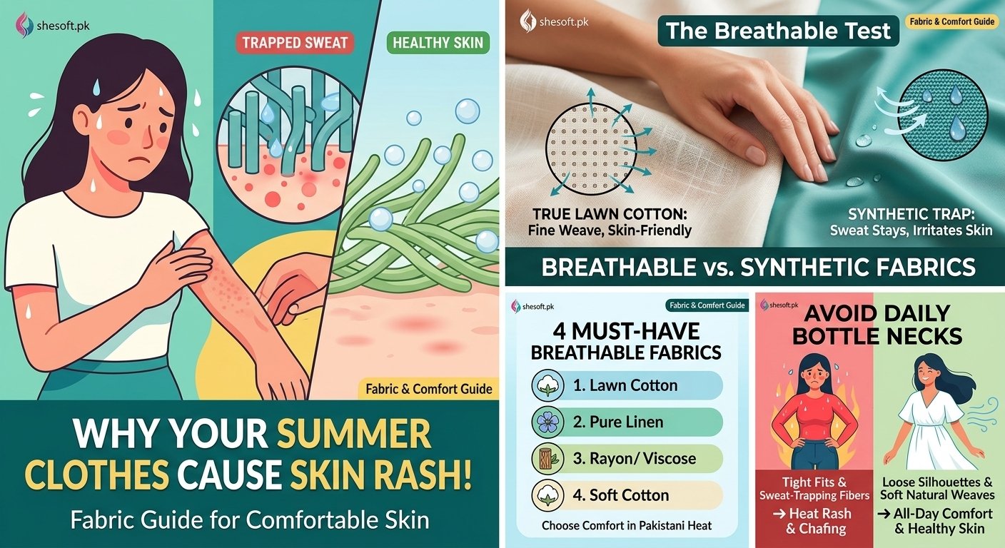 Why Your Summer Clothes Cause Skin Rash (And How to Pick True Breathable Fabrics)